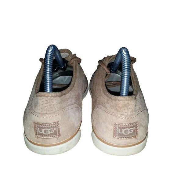 UGG Australia Sneakers Women Sz 8 Tan 1004856 Lace Up Suede Boho - Picture 5 of 9